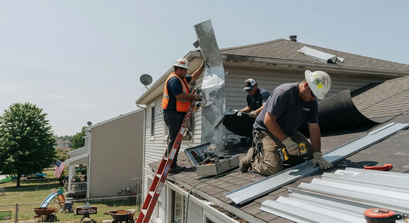 Storm Damage Metal Roof Repair in Knox Dale, PA